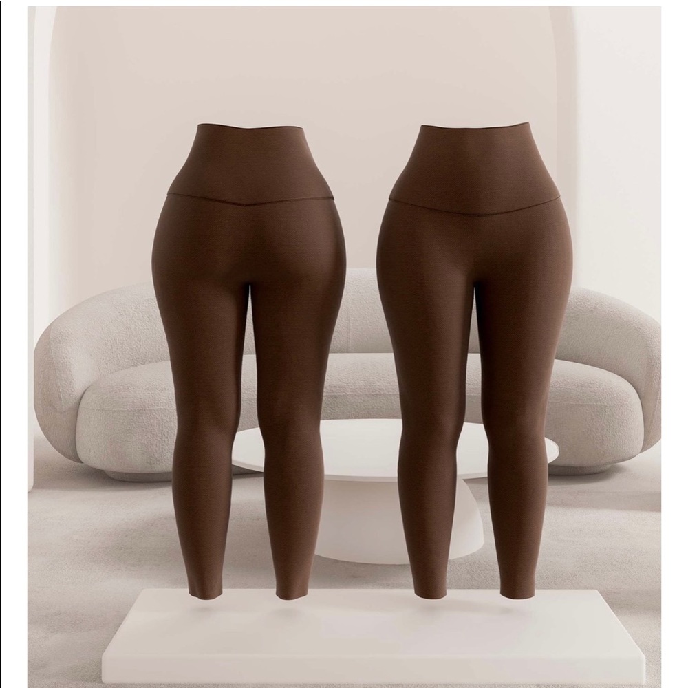 3-pack cotton tummy control leggings. Never worn.